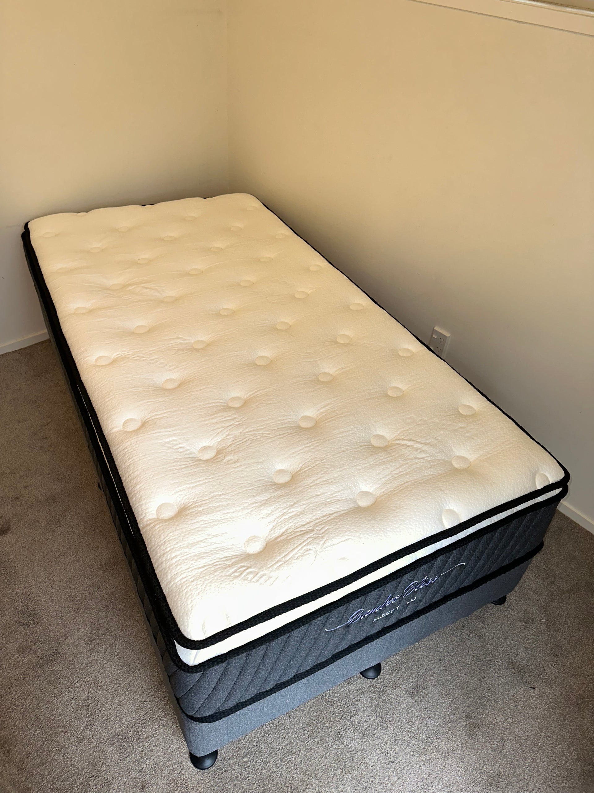 King Single Size Bed Pillow Top
