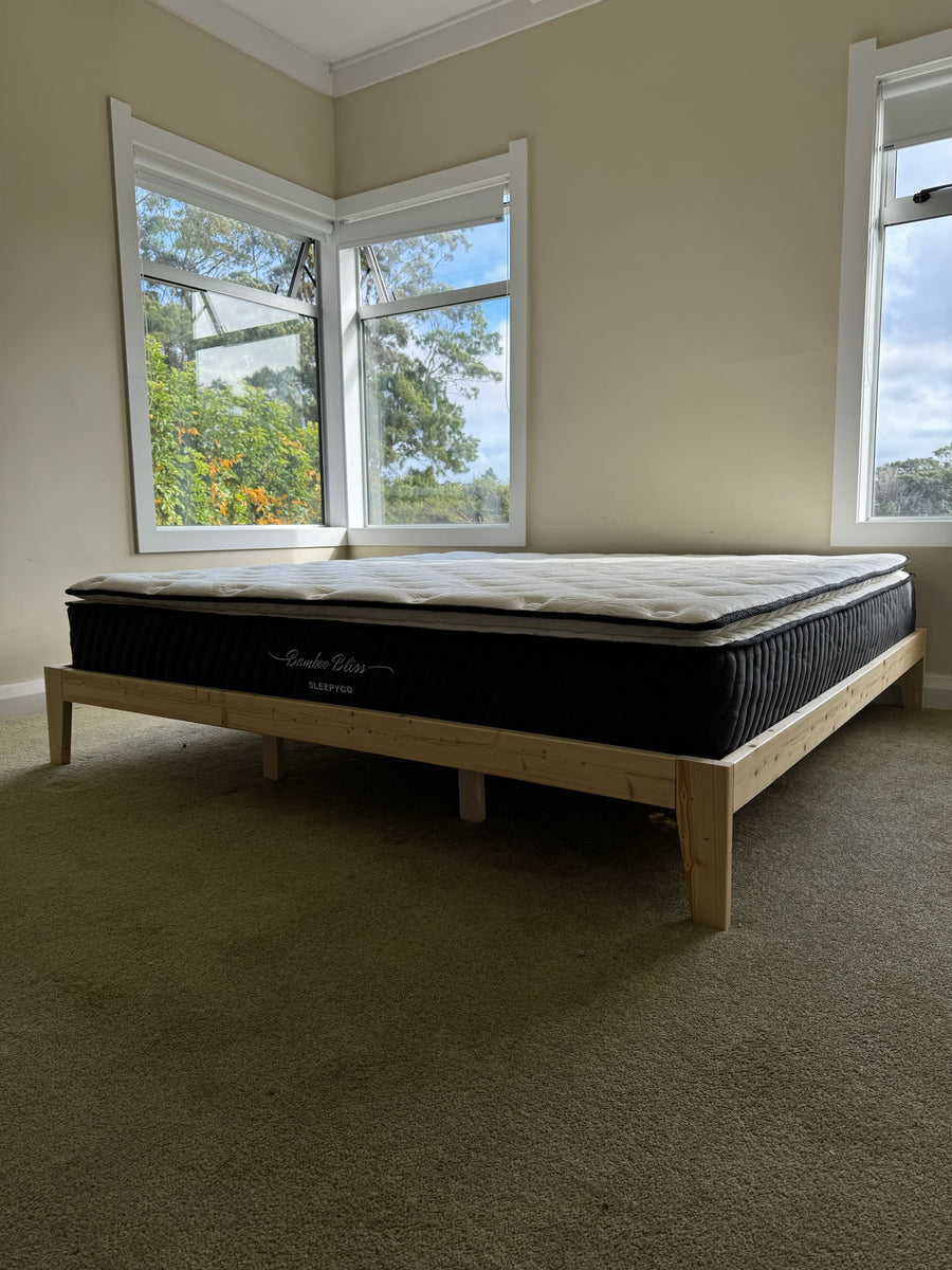 Cheap Beds Auckland Super King Bed Medium Firm Eurotop 🛏️ SleepyCo