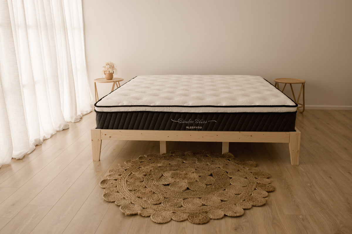 Wooden Bed Euro Top