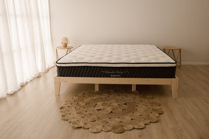 Wooden Bed Euro Top